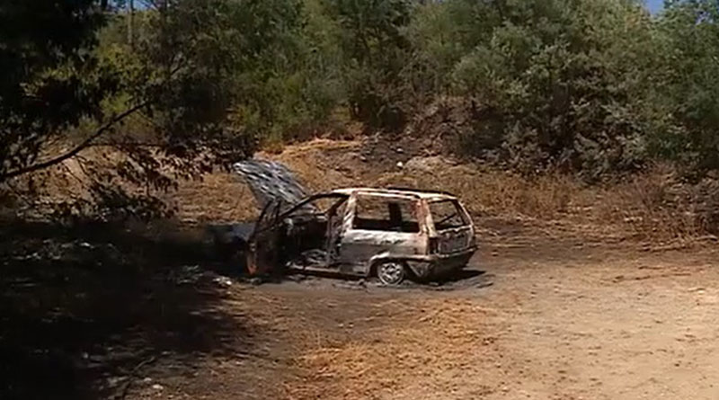 Homem é encontrado carbonizado junto ao seu carro em Monchique - Foto-Reprodução de vídeo_CM