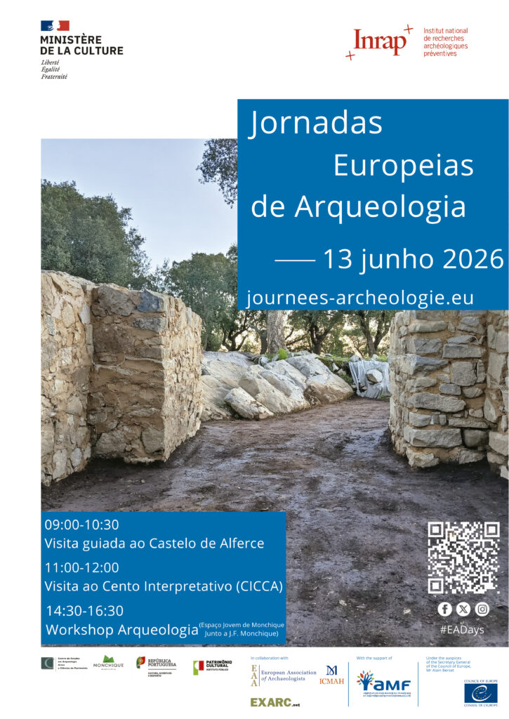 Cartaz Jornadas Europeias da Arqueologia no Alferce 2 - Foto-Reprodução_Divulgação