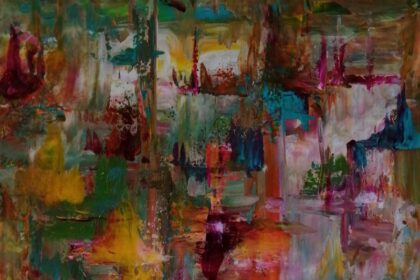 Quadro da exposição de pintura "Cromática" _cartaz (pormenor)